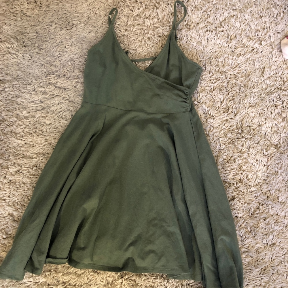 Green Skater Dress